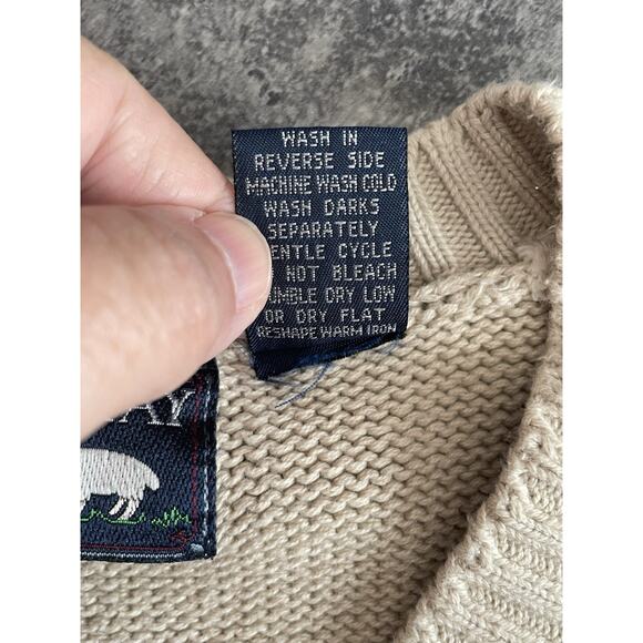 Vest Sweater Vest Mens L Golf 90s Preppy Academia Cricket Nautical Old Money VTG - Picture 4 of 7